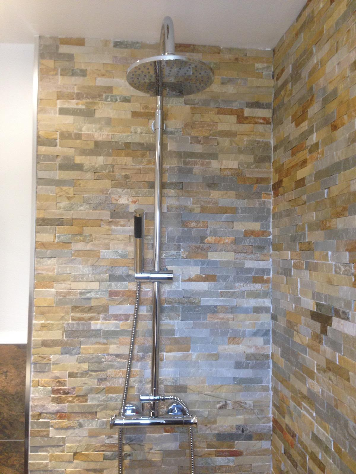 Natural stone wet room in Hampshire - photo 3