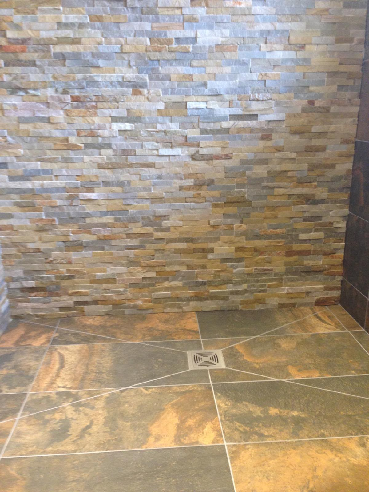 Natural stone wet room in Hampshire - photo 2
